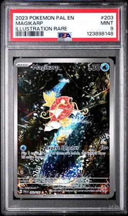 2023 POKEMON PAL EN-PALDEA EVOLVED ILLUSTRATION RARE #203 MAGIKARP PSA 9 - Image 1
