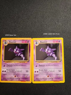 Vintage Pokemon Haunter 29/102 Base Set 1999-2000 4th Printing - Image 4