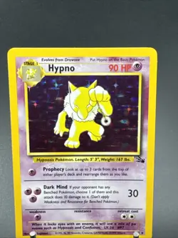 Pokemon TCG Hypno Fossil 8/62 Holo Unlimited Holo Rare - Image 2