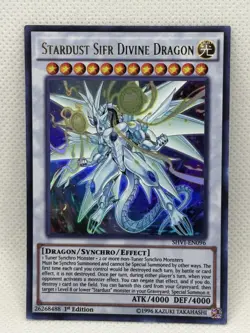 Yugioh! Stardust Sifr Divine Dragon - SHVI-EN096 - 1st Edition - Ultra Rare - NM - Image 1