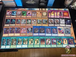 Yugioh Alien Reptile Deck - Ice Barrier, Dragon, Number, Shark, Galaxy - Image 1