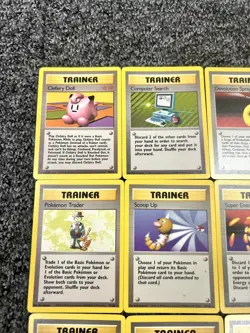 Base Set Unlimited Pokemon Trainer Cards #70-#95 Complete Set Good Condition - Image 2