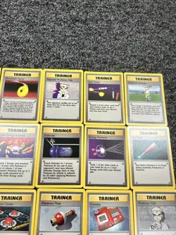Base Set Unlimited Pokemon Trainer Cards #70-#95 Complete Set Good Condition - Image 3