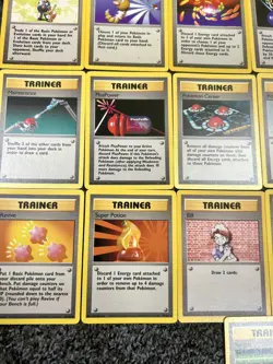 Base Set Unlimited Pokemon Trainer Cards #70-#95 Complete Set Good Condition - Image 4