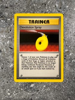 Pokemon TCG Cards Devolution Spray 72/102 Base Set Rare EXC - Image 1