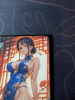 Goddess Story Blue Qipao Robin Ultra Preimium Thick Card Waifu Doujin One Piece - Image 3