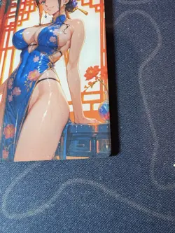 Goddess Story Blue Qipao Robin Ultra Preimium Thick Card Waifu Doujin One Piece - Image 4