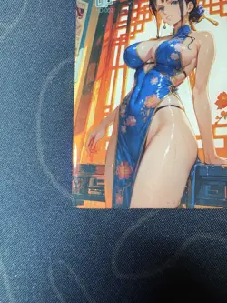 Goddess Story Blue Qipao Robin Ultra Preimium Thick Card Waifu Doujin One Piece - Image 5