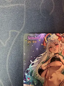 Goddess Black Bikini Yamato Preimium Thick Card Waifu Doujin One Piece Full Art - Image 2