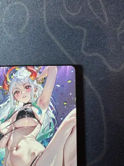 Goddess Black Bikini Yamato Preimium Thick Card Waifu Doujin One Piece Full Art - Image 3
