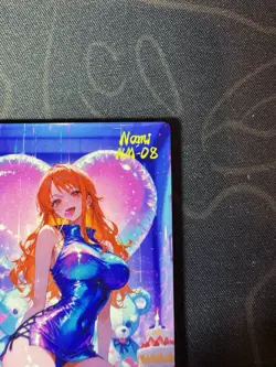 Goddess Nami Maiden Preimium Thick Card Dancing Waifu Doujin One Piece Full Art - Image 3