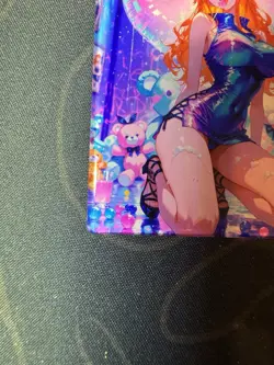 Goddess Nami Maiden Preimium Thick Card Dancing Waifu Doujin One Piece Full Art - Image 5