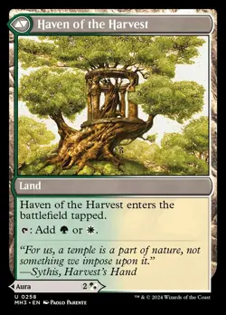 MTG Strength of the Harvest // Haven of the Harvest - MH3- Foil - NM - Image 2