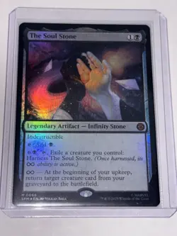 2025 MTG Marvel's Spider-Man - The Soul Stone FOIL (0066) SEND IT IN Extra Sharp - Image 1