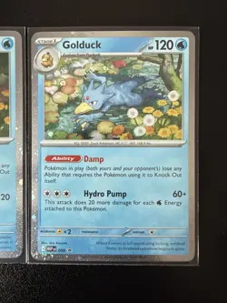 Pokemon TCG Psyduck MEP 007 & Golduck 008 Mega Evolution Pokemon Blister Promo - Image 3