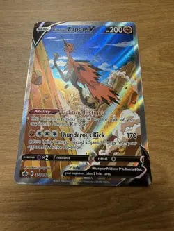 Pokemon SWSH06: Chilling Reign - Galarian Zapdos V (Alternate Full Art) 174/198 - Image 1