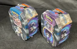 POKEMON 2017 SPRING TIN Legends of Alola Tins BOTH SOLGALEO GX & LUNALA GX NICE! - Image 2
