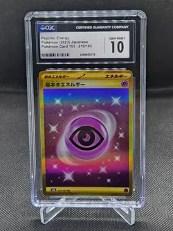 Pokemon Japanese 151 Psychic Energy 210/165 CGC Gem Mint 10 - Image 1