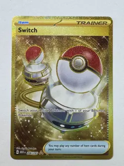 Pokemon TCG - Switch - Scarlet & Violet 151 206/165 Gold Hyper Rare Holo - Image 1