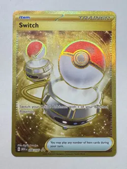 Pokemon TCG - Switch - Scarlet & Violet 151 206/165 Gold Hyper Rare Holo - Image 3