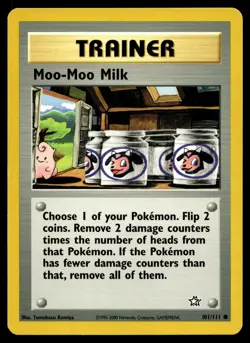 MOO-MOO MILK 101/111 COMMON NEO GENESIS POKEMON - Image 1