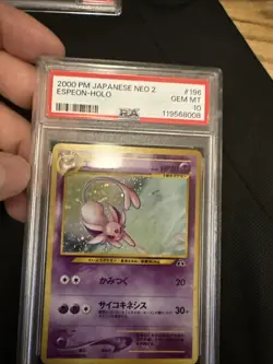 2000 Pokemon Espeon Japanese Neo 2 Discovery Holo Rare No.196 PSA 10 US Seller - Image 1