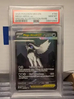 PSA 10 POKEMON MEG EN-MEGA EVOLUTION #180 MEGA ABSOL EX 2025 - Image 1