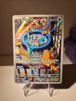 Pokemon TCG Squirtle 148/142 Stellar Crown Illustration Rare Card - Image 1