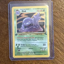Muk 1st Edition Holo Rare Fossil 1999 Pokemon Card #13 - Image 1