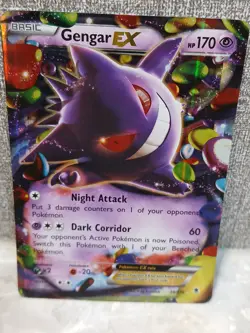 Pokemon TCG Gengar EX 34/119 Phantom Forces Ultra Rare Card - Image 1