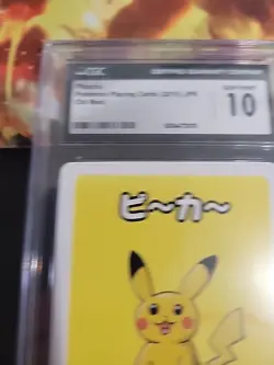 Pikachu Japanese Old Maid - Pokemon Playing Card - 2019 - CGC Gem Mint 10 - Image 4