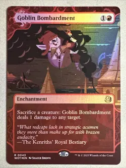 MTG / Goblin Bombardment / WOT / #43 / FOIL / Rare / NM - Image 1