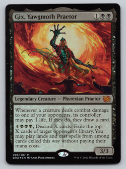 FOIL Gix, Yawgmoth Praetor -Brother's War - MTG - Image 1