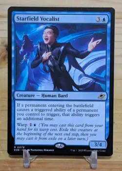 Starfield Vocalist Edge Of Eternity Rare Creature 78 Magic The Gathering MTG - Image 1