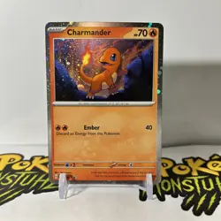Pokemon 151 Cosmo Holo Promo Bulbasaur Charmander Squirtle SVP 046 047 048 NM - Image 4