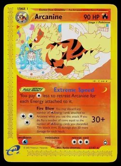Pokemon Card - Arcanine Aquapolis 2/147 Rare Non-Holo - Image 1