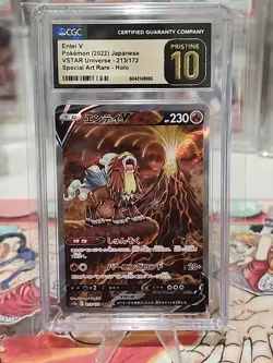 2022 Pokemon Entei V Special Art Rare Holo Vstar Universe 213/172 CGC10 Pristine - Image 2