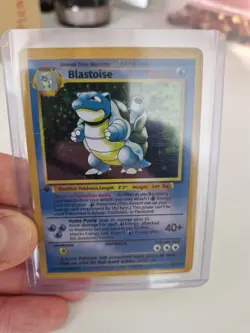 1st Edition Blastoise 2/102 Base Set Holo Pokemon (PRXY Fan Display) - Image 4