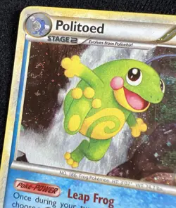 Politoed Heartgold & Soulsilver Unleashed 7/95 Holo Pokemon - LP w/ SWIRL 💫 - Image 3
