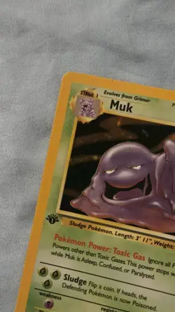 Pokemon Muk Fossil 13/62 First Edition Holo Rare NM - Image 3
