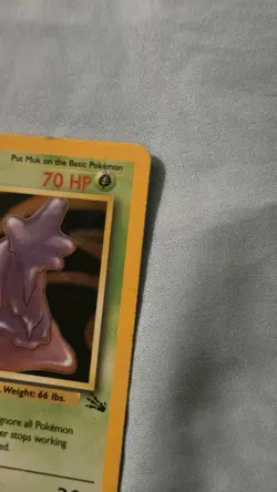 Pokemon Muk Fossil 13/62 First Edition Holo Rare NM - Image 4