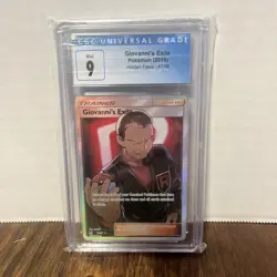 Pokemon TCG Giovanni’s Exile Hidden Fates Full Art 67/68 CGC 9 Mint - Image 1
