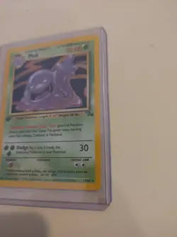 Pokemon TCG Muk Fossil 13 Holo 1st Edition Holo Rare - Image 3