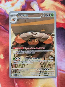 Pokemon TCG: Crustle 186/182 - SV Destined Rivals Illustration Rare - Image 1