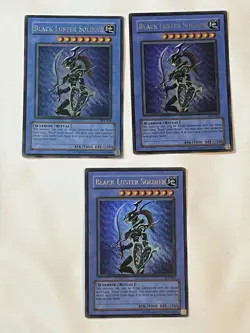 Yugioh Playset 3x Black Luster Soldier SYE-024 Ultra Rare Unlimited MP-NM - Image 1