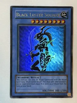 Yugioh Playset 3x Black Luster Soldier SYE-024 Ultra Rare Unlimited MP-NM - Image 2