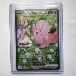 Pokemon TCG Journey Together Lillie's Clefairy EX Card 184/159 Sir - Image 1