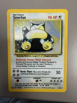 Pokemon TCG Snorlax Holo Rare Card 11/64 Jungle Unlimited. Base Set. rare - Image 1