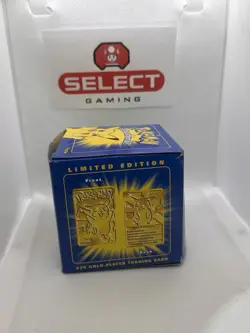 Pokemon Burger King 23k Gold Plated Trading Card PIKACHU In blue Box - Image 4