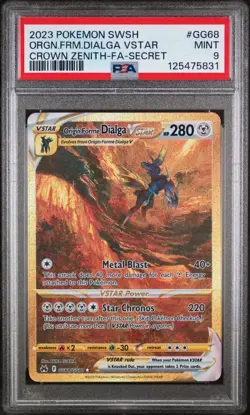 Origin Forme Dialga VSTAR GG68/GG70 GOLD Crown Zenith Pokemon Card SWSH TCG PSA - Image 1